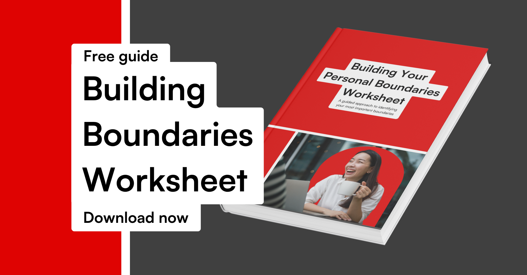 Building your personal boundaries worksheet, Asian woman drinking coffee with colleague